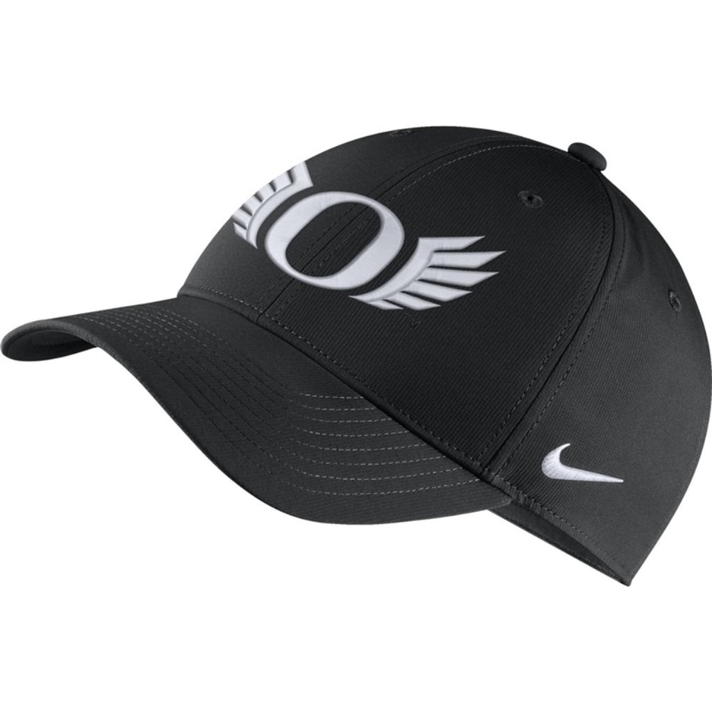 Black Oregon Ducks Nike Adjustable Hat
